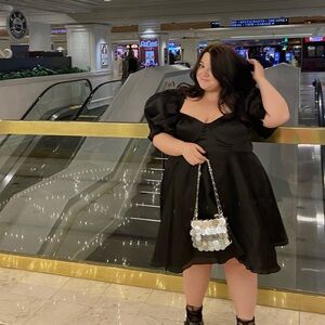 Selkie black dress, size 3X